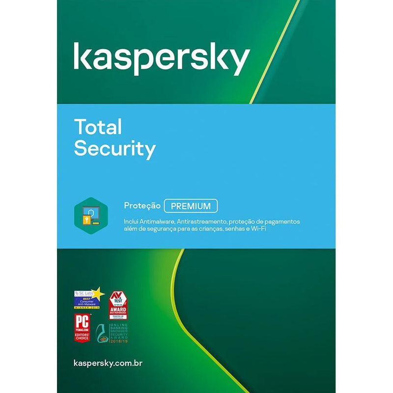 Kaspersky Total Security - Licença Original 03 PCs - 01 Ano - Master Licenças